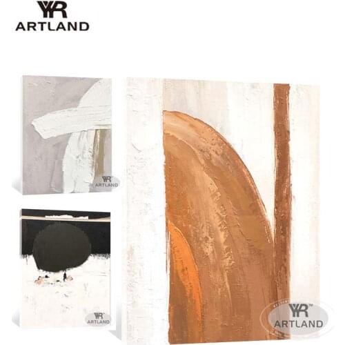 Indoor wall art Hand drawn abstract oil painting on canvas nordic simple design hanging pictures for living room bedroom