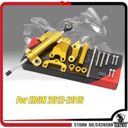 ER-6N Motorcycle Steering Stabilize Damper Bracket Mount CNC Motorbike For Kawasaki ER6N 2012 2013 2014 2015 2016