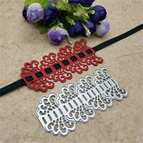 Lace Flower Edge Border Metal Cutting Dies For DIY Scrapbooking Album Embossing Paper Cards Decorative Crafts