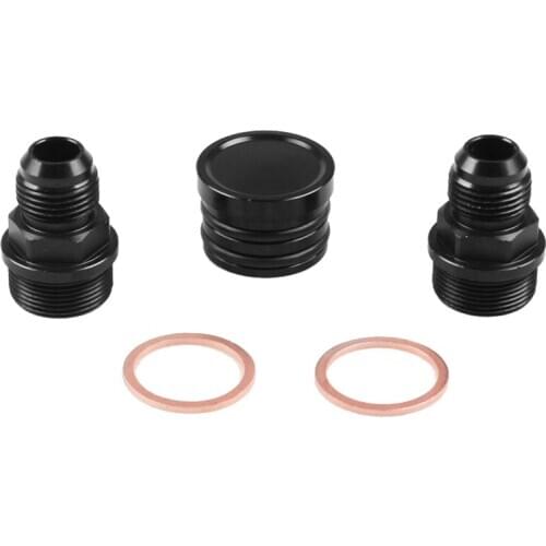 M28 To 10An Black Rear Block Breather Fitting Adapter for Oil Catch Can B16 B18