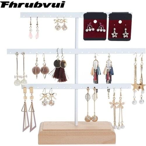 Fashion 52 Hook Earring Jewelry Organizer Earring Organizer Hanging Holder Necklace Display Stand Box Holder Rack Jewelry Hanger