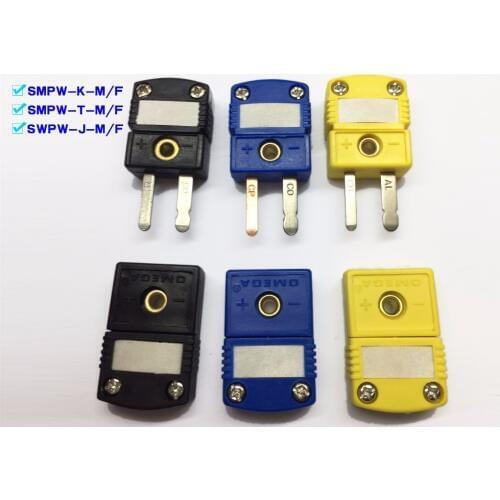 Thermocouple plug T type J type K type socket connector SMPW-K-MF T-M/F J SMPW-K-M/F SMPW-J-M/F SMPW-T-M/F Thermocouple joint