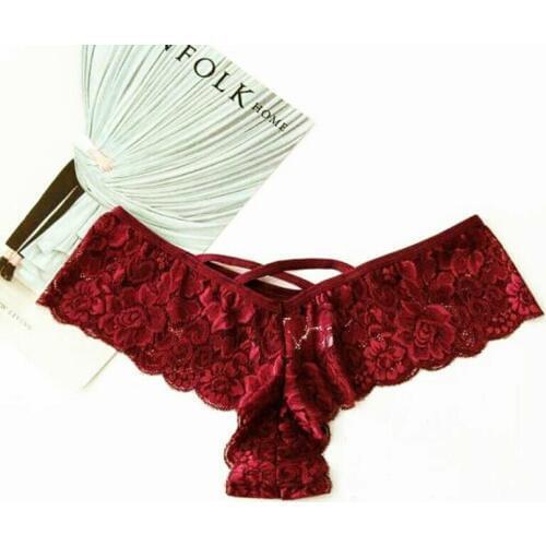 Sexy Women Lace Mesh Erotic G-string Knickers Thongs Underwear Panties Seamless Lingerie Lace Panties Underwear Briefs