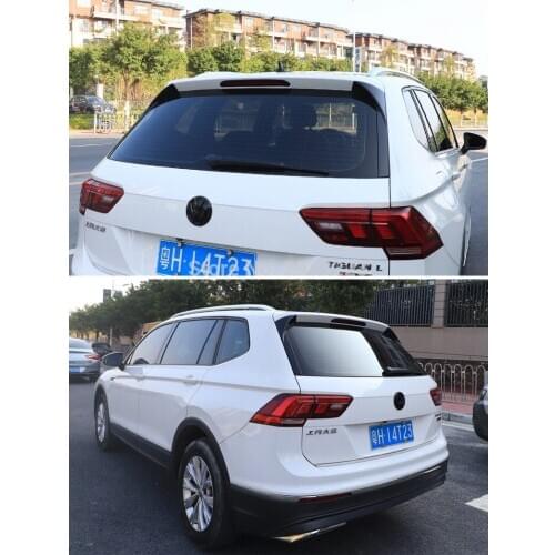 SHCHCG Car Styling For Volkswagen MK2 Tiguan 2017 2018 2019 ABS Plastic Gloss Black Color Side Rear Wing Spoiler Cover 2Pcs/set