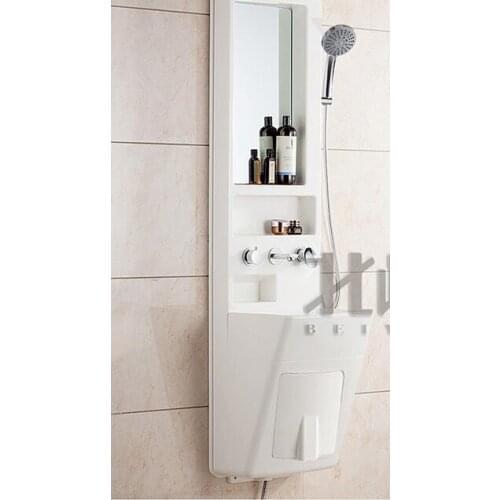 Shower bathroom cabinet multifunctional bathroom mirror cabinet hotel apartment mini storage cabinet wash basin