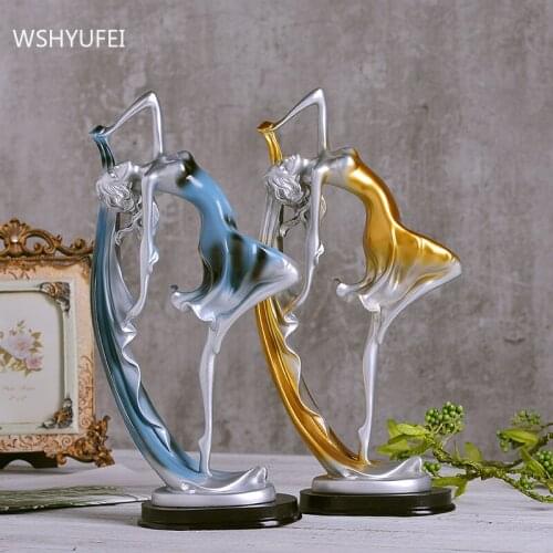 Modern Resin People Sculpture Home Decore Living Room TV Cabinet Creative Decoration Crafts Office Desktop Art Small Ornaments