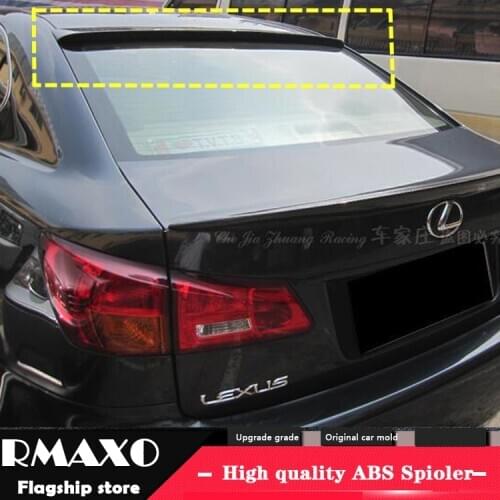 For LEXUS IS250 IS300 IS350 ROOF Spoiler 2006-2011 ROOF High Quality ABS Material Car Rear Wing Primer Color Rear Spoiler