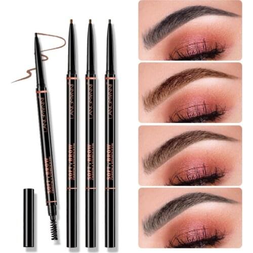 Waterproof Eyebrow Pen Long-lasting Not Fading Eyebrow Makeup Slim Tip Easy to Color Cosmetic Natural Eyebrow Enhancers TSLM1