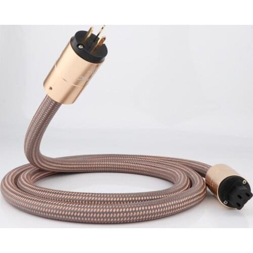 High Quality Schuko Power Cord CD Amplifier Amp US Power Plug Cable HIFI AC Mains Power cord Schuko Power Iine audiophile