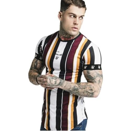 WZFJM Mens Striped T-shirts