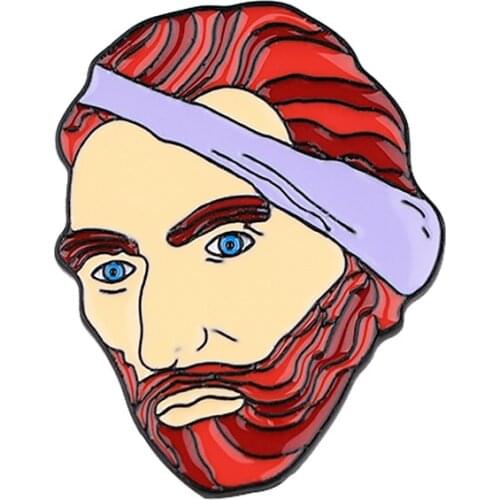 20pcs/lot G1960 Vangogh Funny Pins Brooch Metal Badge for Backpack Clothes Shirt Collar Enamel Pin Fans Gifts For Women Men