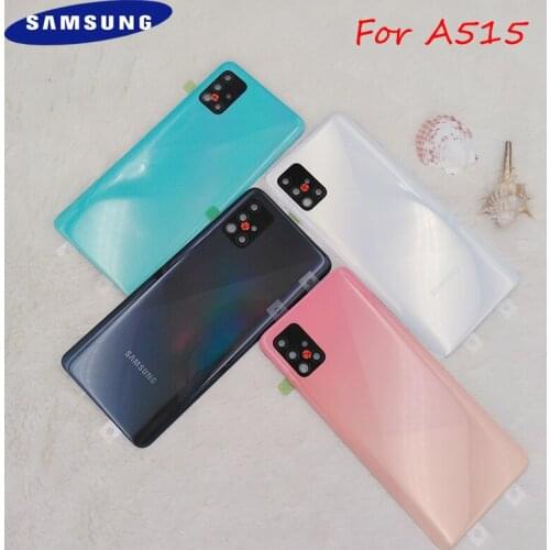 Back Housing Cover For Samsung A515 A515F Rear Door Battery Case Repair Replacement Parts For Galaxy 51 5G With Camera Lens+Logo