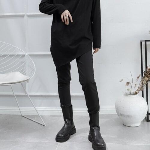 Women spring and autumn dark new style yamamoto style slim small foot casual large size pencil pants