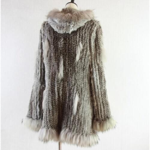 2021 rabbit fur coat big size purple 7xl