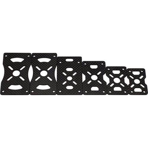 4PCS 3K Carbon Fiber Motor Fixed Seat Plate 16mm 20mm 22mm 25mm 30mm for Multi Axis DIY RC Quadcopter Drone Frame Clamp Mount