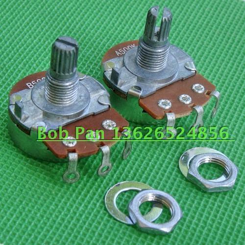 2pcs 24type 24mm A500K B500K potentiometer guitar DIY accessories potentiometer pot
