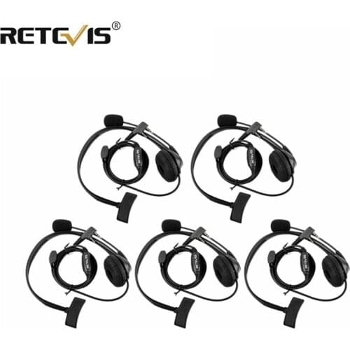 5pcs 2Pin PTT MIC Headset Sponge Earpad Earpiece For Kenwood For Baofeng UV-5R BF-888S UV82 RETEVIS H777 RT5 RT7 RT21 Ham Radio