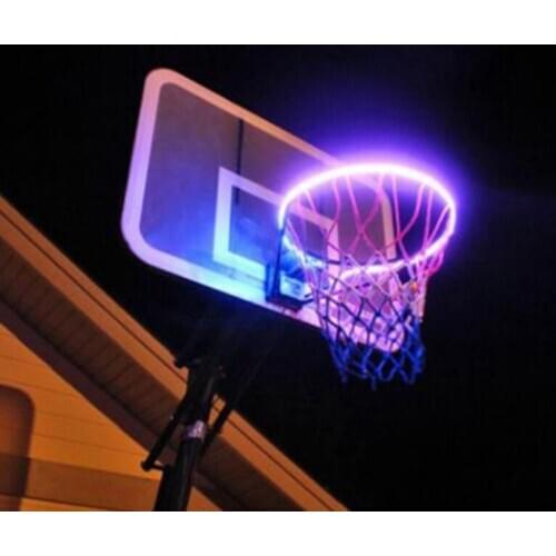 ADEWEL LED Basketball Frame Light Bar Induction Basket Luminous Solar Discoloration Sport Supply
