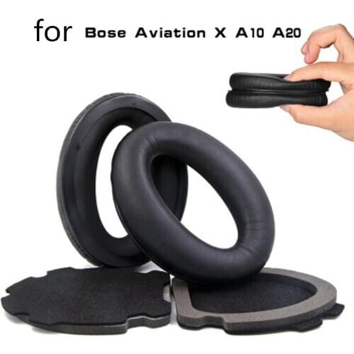 Protein Leather Ear Pads For BOSE A10 A20 Headphones Replacement Foam Earmuffs Ear Cushion Accessories High Quality 23 SepO9