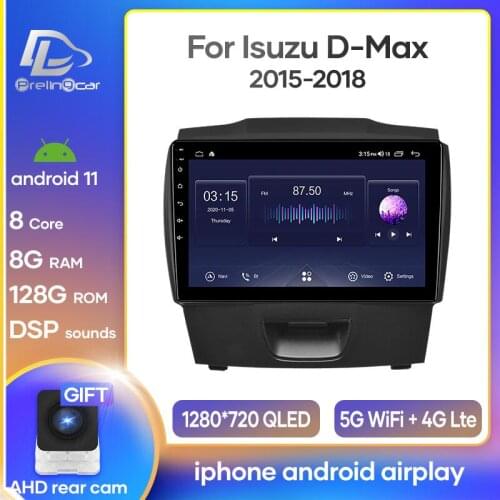 Prelingcar Android 10 For chevrolet colorado isuzu D-MAX D-MUX Car Radio Multimedia Video Player GPS Navigation NO DVD 2 Din 4G