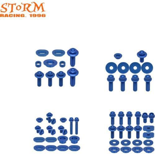 CNC Motorcycle Blue Seat Side Panels Rear Front Fender Radiator Shrouds Screw For Yamaha YZF YZ-F YZ450F 450F YZ250F 250F 14-18