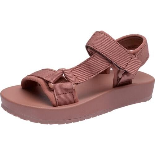 CUZULLAA Kids Classic Roman Sandals Shoes For Boys Girls Gladiator Beach Sandals Children Summer Hook & Loop Shoes Size 26-36