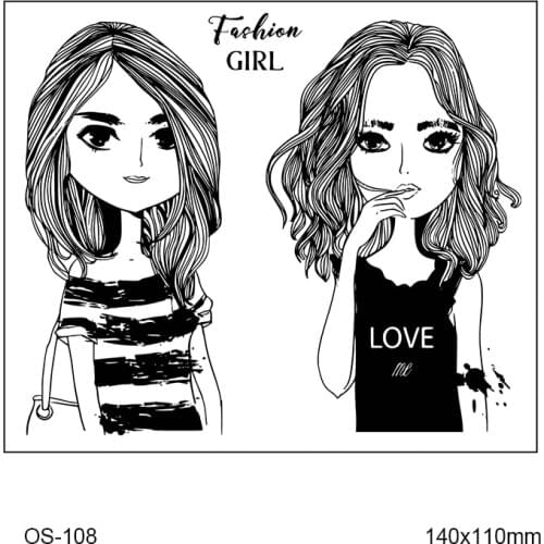 DABOXIBO Little Girl Clear Stamps Mold For DIY Scrapbooking Cards Making Decorate Crafts 2021 NEW Arrival