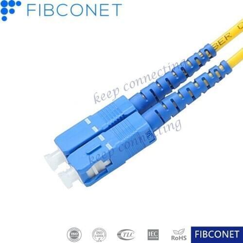 FTTH Single Mode 9/125 Duplex Sc/Upc-Sc/Upc PVC LSZH Fiber Optic Patch Cord/ Jumper/Patchcord
