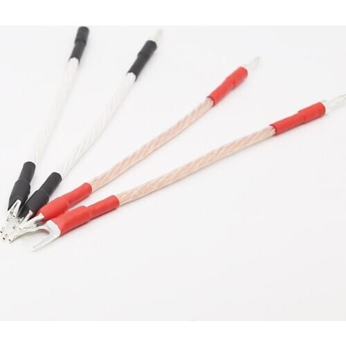 Jumper Link Performance Speaker Cable 4 x 20cm Banana Plugs - Spades