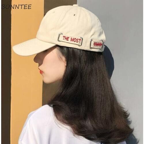 Hats Women Baseball Caps All-match Korean Style Trendy Unisex Leisure Chic Girls Outing Ins Autumn Cowboy Sun-protection Hip Hop