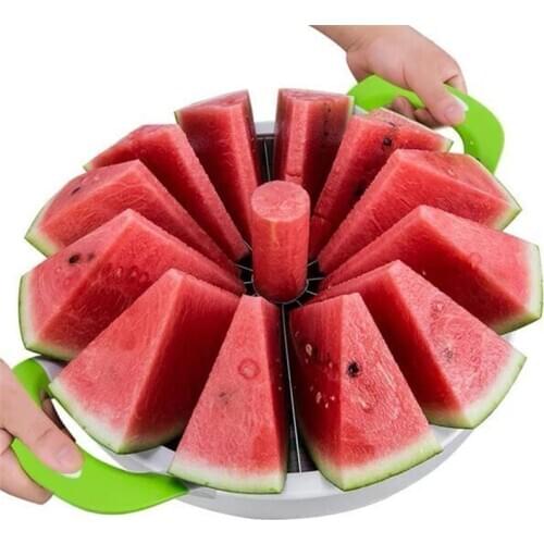 Watermelon Slicer Cutter Cube Dlicer Stainless Steel Knife for Fruit Cutting Kitchen Accessory Tools Manual Gadget New Tableware