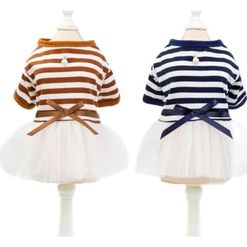 Pet Dog Dress Summer Dog Clothes Cat Chihuahua Yorkie Puppy Clothing Skirt Princess Costumes Poodle Pomeranian Pet Outfit Corgi