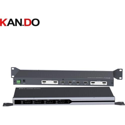 414 4×4 HDMI HD Matrix Switch With 4 HDMI Inputs 4 HDMI Output IR Remote Control RS232 Button Control HDMI Switch 4Kx2K@30Hz