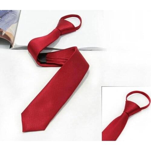 Fashion Men Suits Ties Luxury Noble Line Tie For Wedding Party Formal Pre-tied Zipper Ties Narrow Necktie