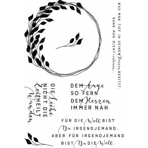 German word Transparent Clear Silicone Stamp/Seal for DIY scrapbooking/photo album Decorative clear stamp A165