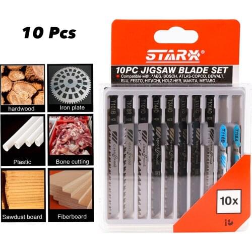 10Pcs T-Schaft Saw Blades Clean Cutting For Wood Aluminum Metal
