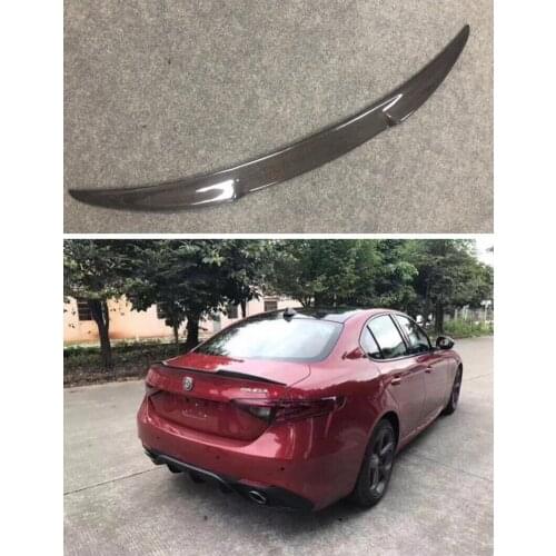 Carbon Fiber Car Rear Trunk Lip Spoiler Wing Fits For Alfa Romeo Giulia Type 4-door Sedan 2016 2017 2018 2019