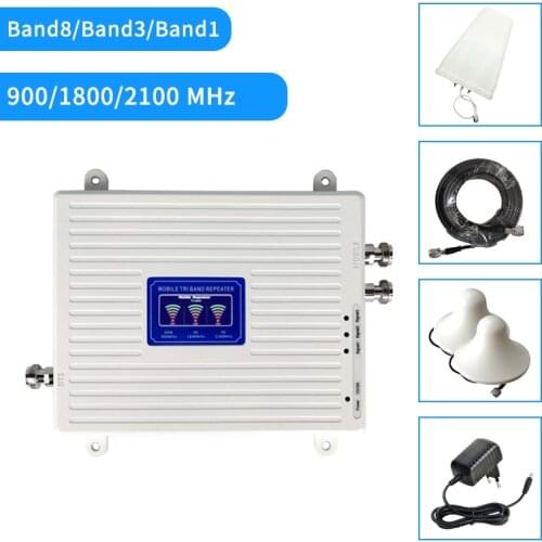GSM LTE Repeater 2G 3G 4G Cellular Signal Amplifier 4G Cellular Amplifier GSM 900 1800 2100 Mobile Signal Booster Repeater