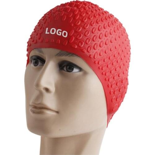Swimming Cap Women Men Silicone Waterproof Colorful Adult Long Hair Sports High Elastic Bath Caps