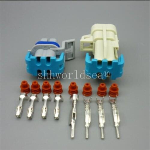 Shhworldsea 4 Pin 1.5MM Car 15326423 12176896 LS2 O2 Oxygen Sensor Plug Waterproof Automotive Electrical Connectors