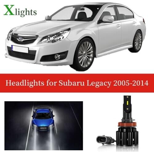 Xlights LED Headlight Bulb Low High Beam Lamp Headlamp Light For Subaru Legacy 2005 2006 2007 2008 2009 2010 2011 2012 2013 2014
