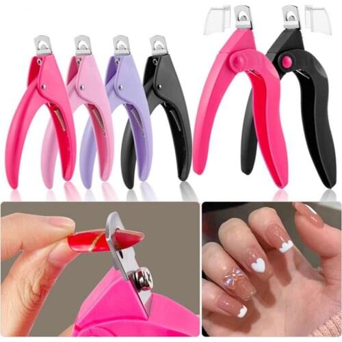 U Shape Manicure Tools Dead Skin Pliers Plastic Professional Ergonomic Design Nail Trimmer Clipper for Manicurists