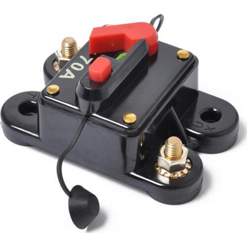 Waterproof 70 Amp Manual Reset Circuit Breaker 12v/24v Car Auto Boat Fuse