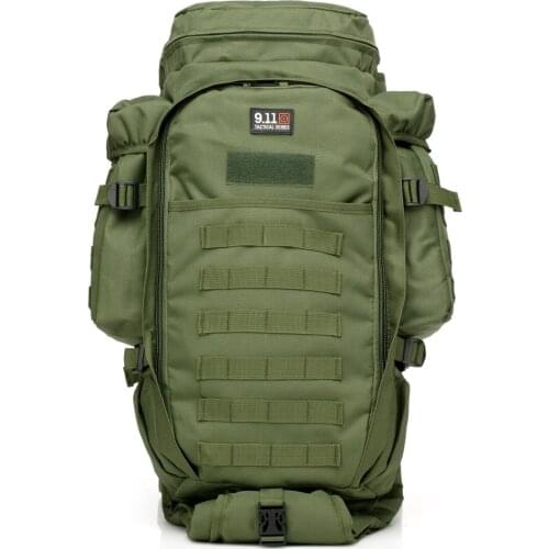 Military Combined Backpack 60L Large Capacity Multifunction Rifle Rucksacks Men Travel Trekking Tactical Assault Knapsack