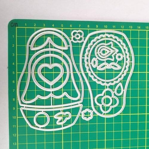 Reunion Matryoshka Doll Metal Cutting Dies Embossing Stencil DIY Scrapbooking Photo Album Decor Paper Card Making Tool