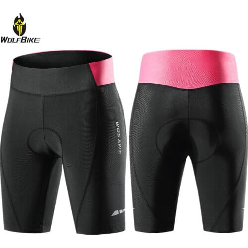 WOSAWE Womens Cycling Shorts Bike Bicycle Tight Clothing Quick Dry Breathable Outdoor Sports Shockproof MTB Shorts Summer