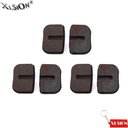 XLSION 3 Pair Brake Disc Caliper Pads Shoes For 47cc 49cc Gas Mini Moto ATV Quad Go Kart Scooter Dirt Kids Pocket Bike
