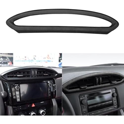 Suede Wrap Car Central Control Air Outlet Panel Frame ABS Cover Auto Sticker for Subaru BRZ for Toyota 86 2013-2020 Accessories