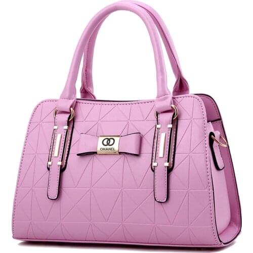 Women Bag Designer New Trendy Fashion Women Leather Handbag Inclined Female Bow-Knot Shoulder Bags Handbags Lady Messenger Bag