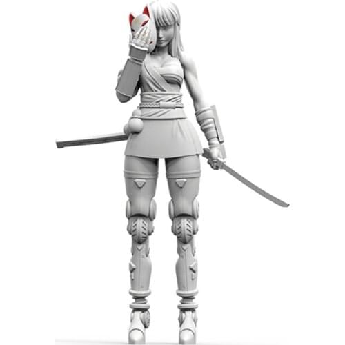 1/35 Fatima, Japanese Mechanical Warrior, Resin Model figure, GK, Unassembled and unpainted kit